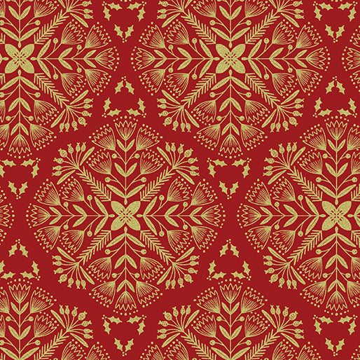 Holiday Sparkle - Festive Medallions Red 12525M-10