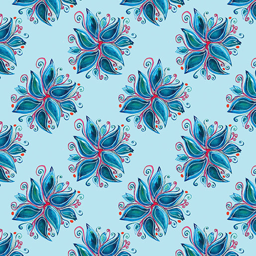 Fantasy Garden - Flora Blue - 13239-51