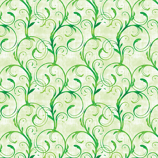 Atlantis - Ocean Swirl Light Lime - 13395-41
