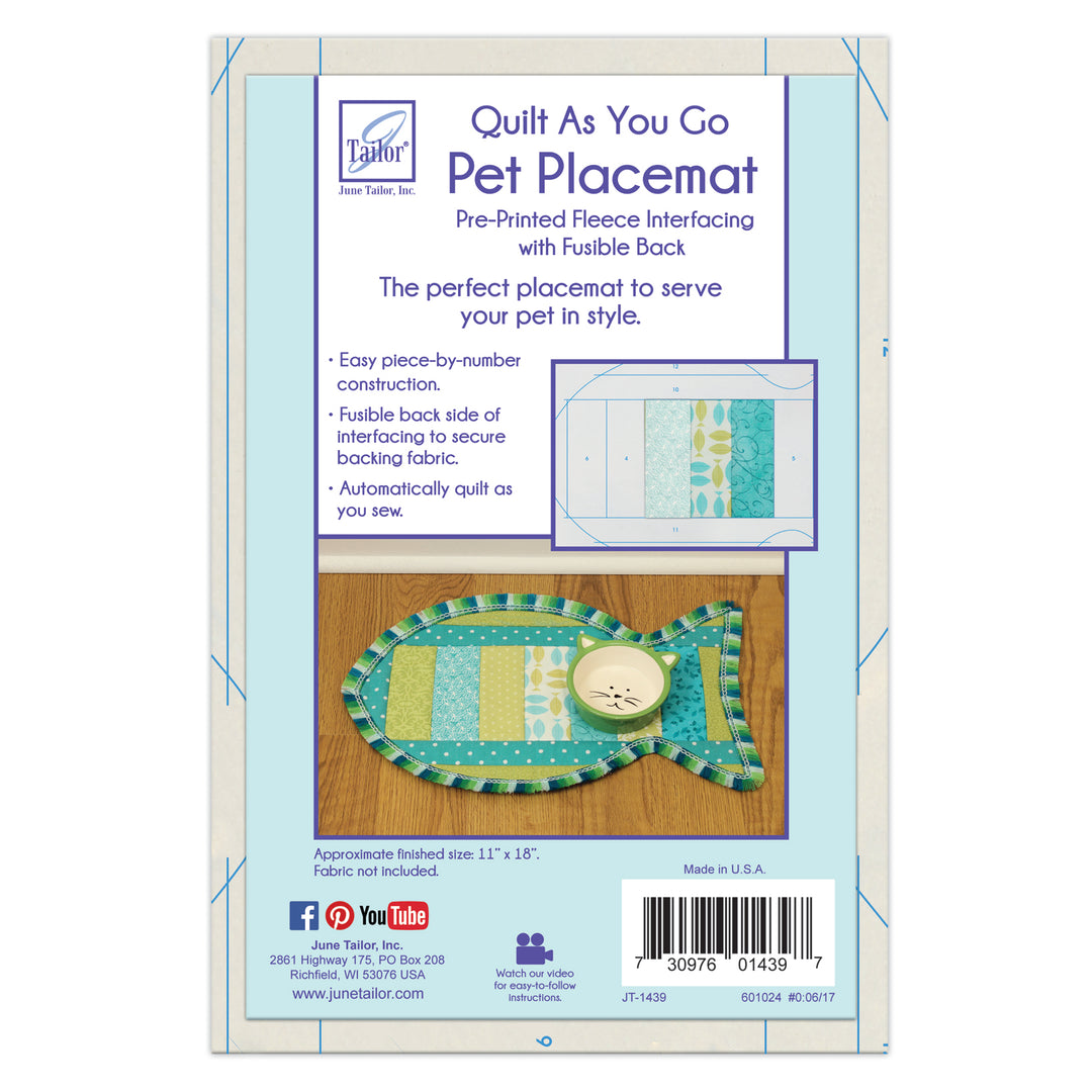 QAYG Pet Placemat - Cat Fish - June Tailor