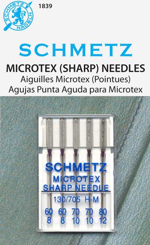 Schmetz Microtex 5pk Assortment of sizes