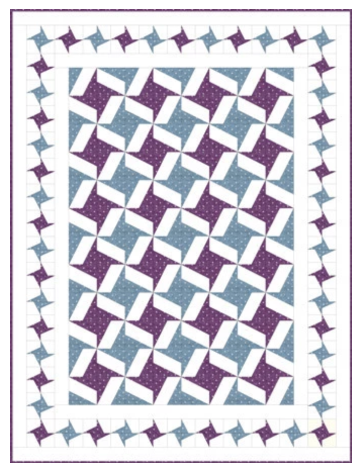 ZigZag Ruler/Pattern Kit Pinwheel Parade