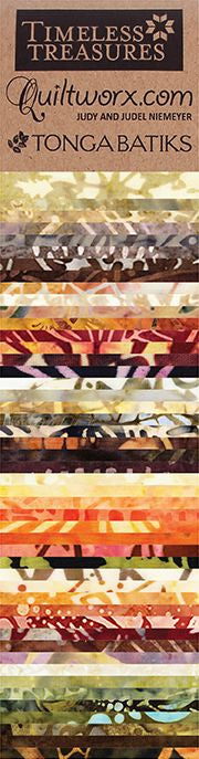 Quiltworx Tonga 2-1/2in Strip Set - Tamarack