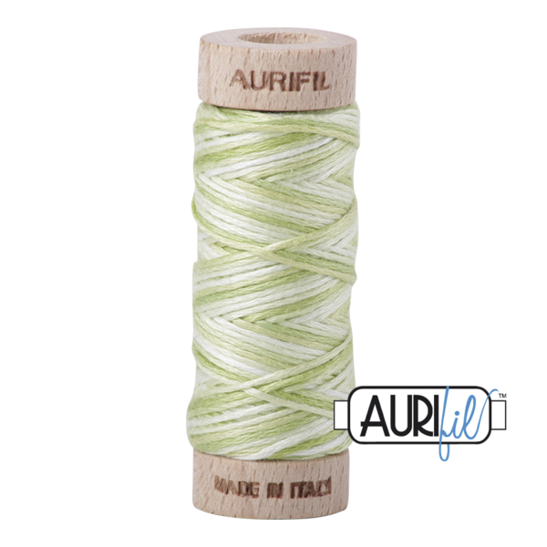 #3320 Light Spring Green Variegated Aurifil Cotton Thread
