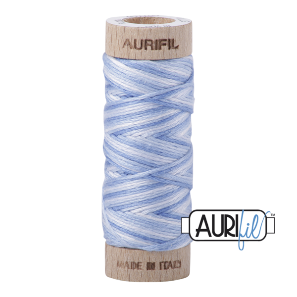 #3770 Stone Washed Denim Variegated Aurifil Cotton Thread
