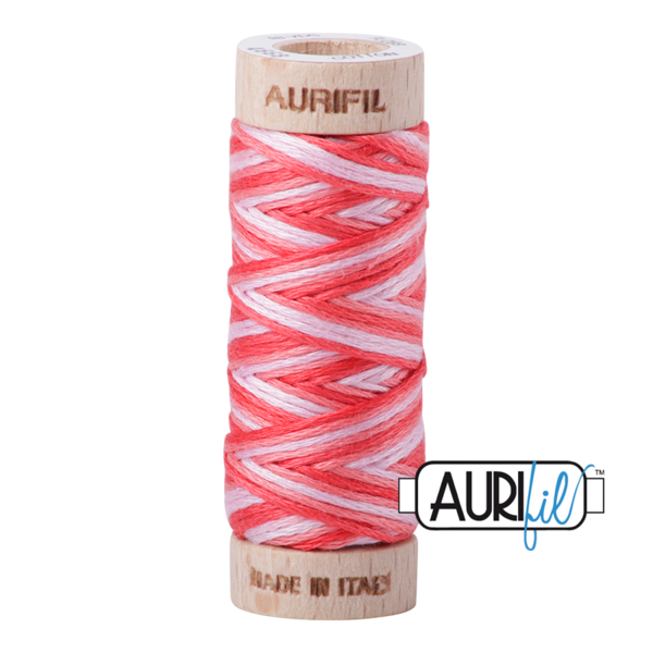 #4668 Strawberry Parfait Variegated Aurifil Cotton Thread