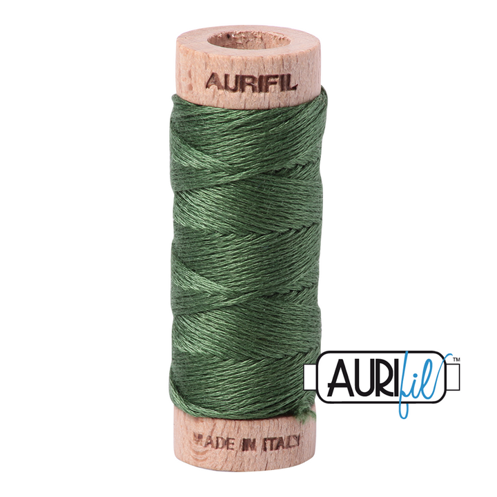 #2890 Very Dark Grass Green Aurifil Cotton Thread