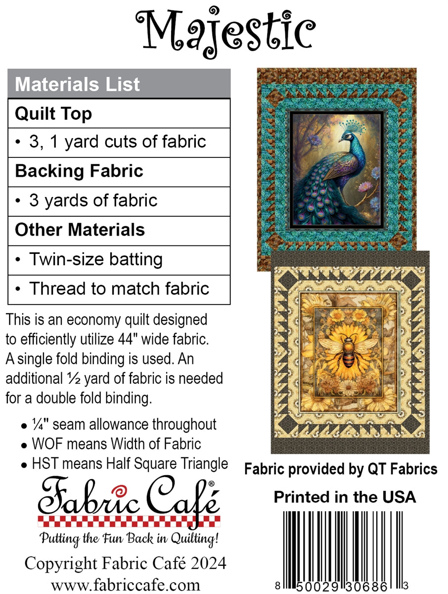 Majestic - 3 yard Quilt Pattern
