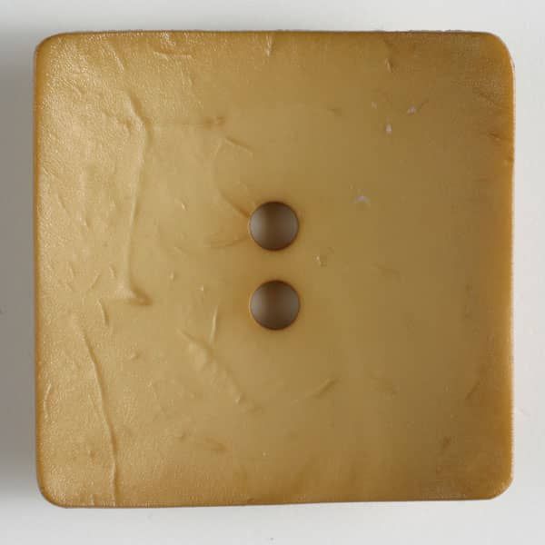 Dill Button 60mm Square - Dark Yellow 410142