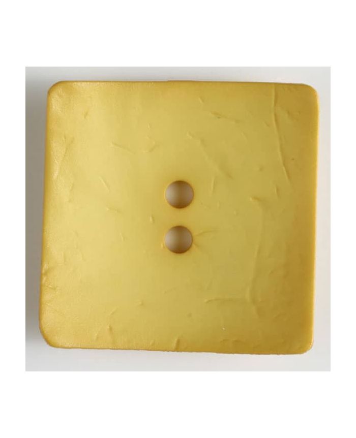 Dill Button 60mm Square - Light Yellow 410109