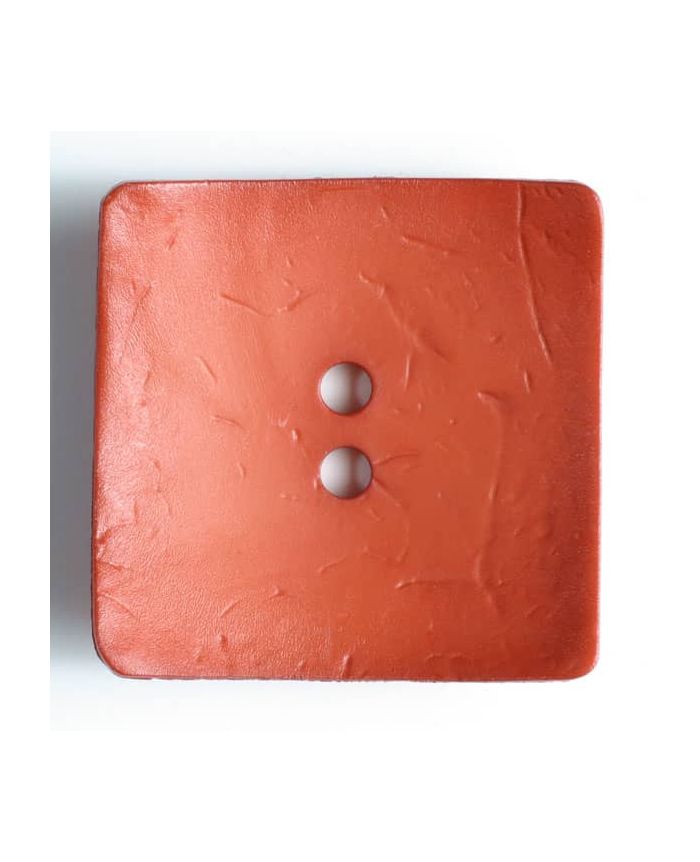 Dill Button 60mm Square - Dark Orange 410057