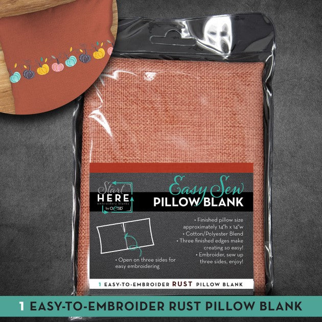 Easy-Sew Pillow Blank  - Rust