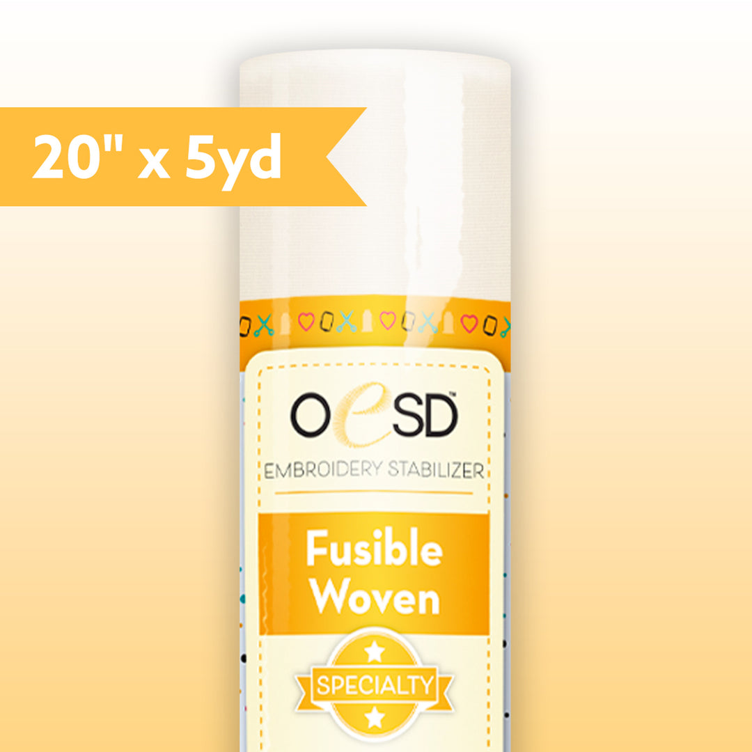 Fusible Woven - Cut Away Stabilizer, White - 20" x 5yds