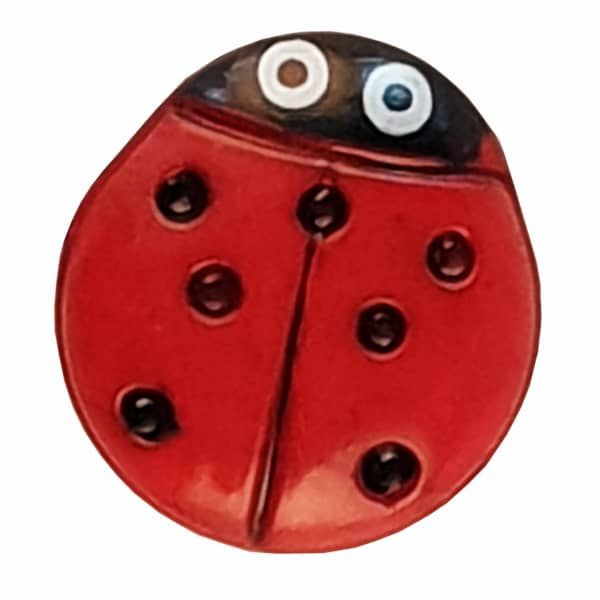 Dill Button 15mm - Ladybug