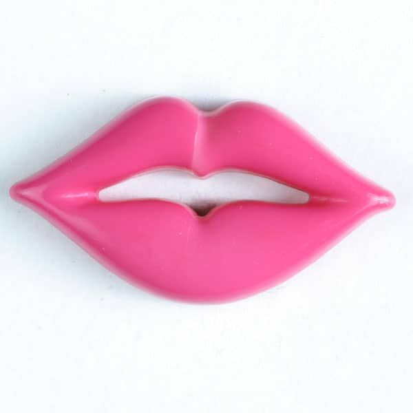 Dill Button 30mm - Pink Lips