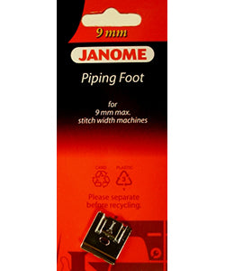 Janome Piping Foot - 9mm Max Stitch Width Machines