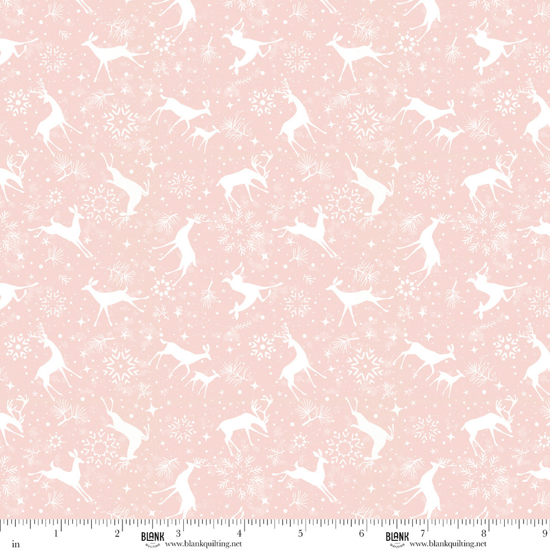 Christmas Magic - Deer Silhouettes, Pink - 2022-22
