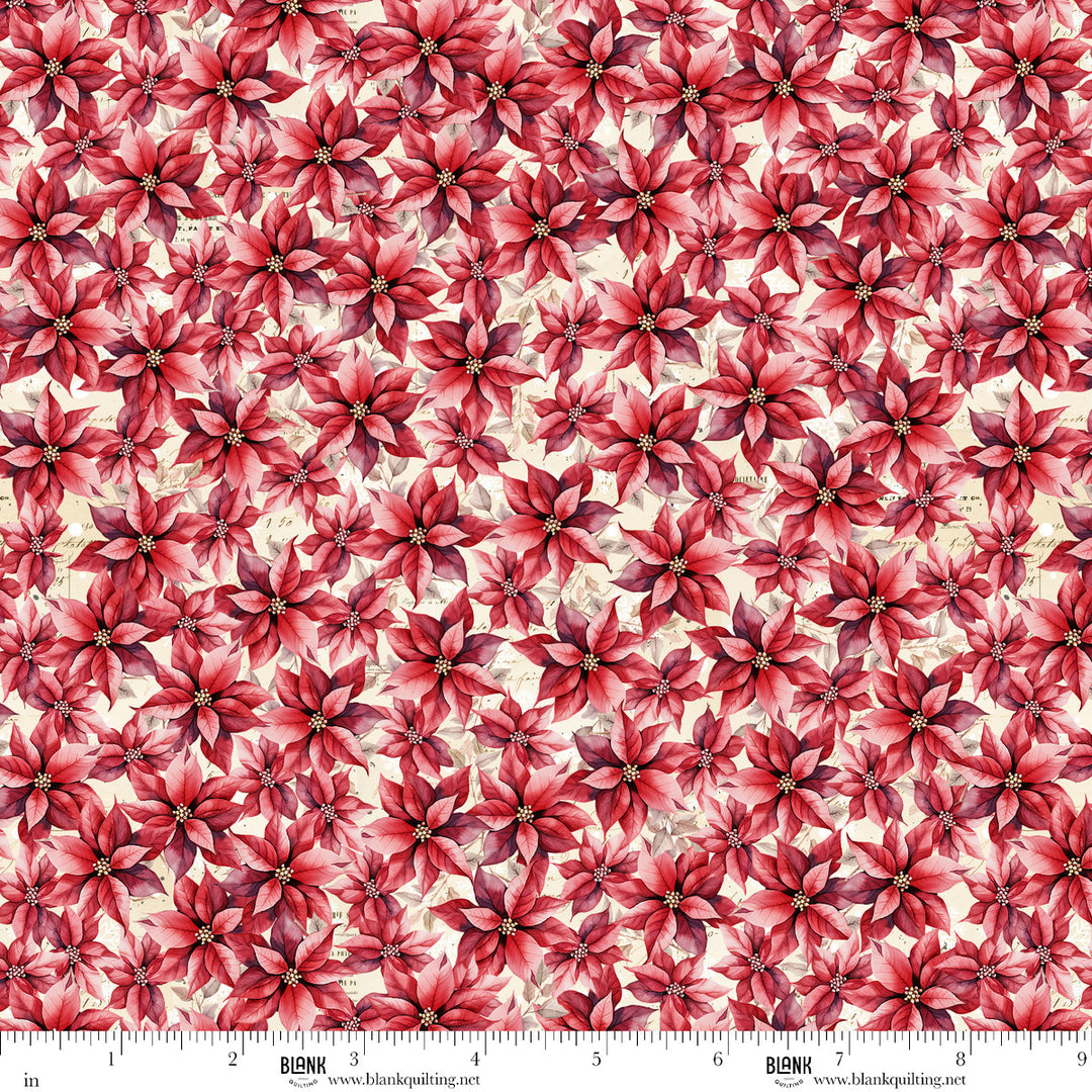Christmas Magic - Poinsettias, Red - 2027-88