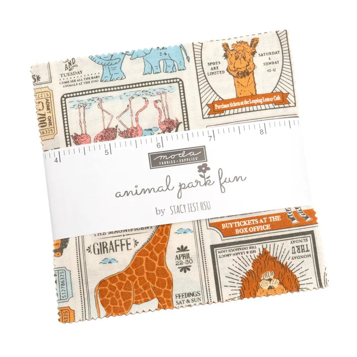 Moda Charm Pack - Animal Park - 42 5" squares
