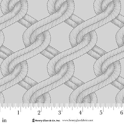 Wide Back - Stitched Braid 108" - Stitched Braid, Gray - 2155-90