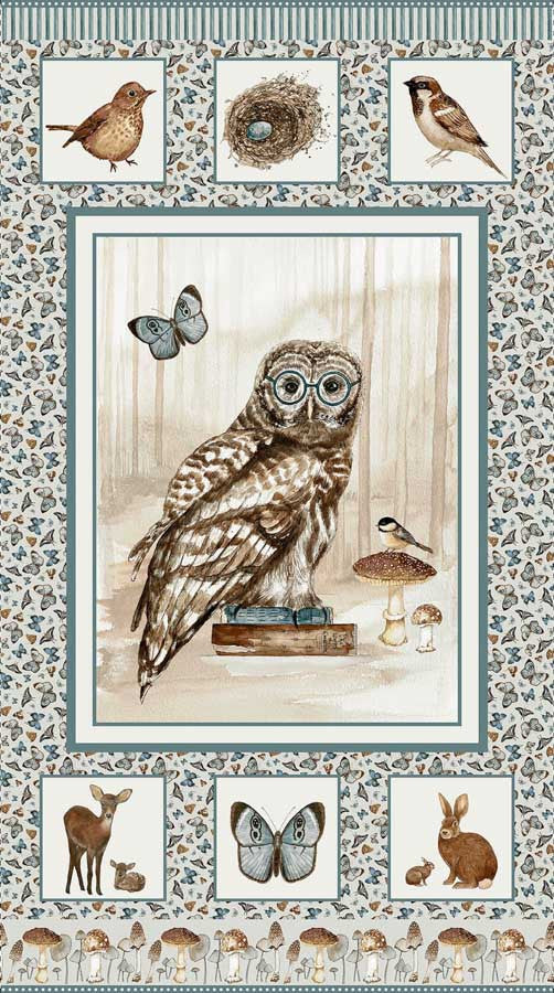Panel 507 - Whimsical Woods Owl