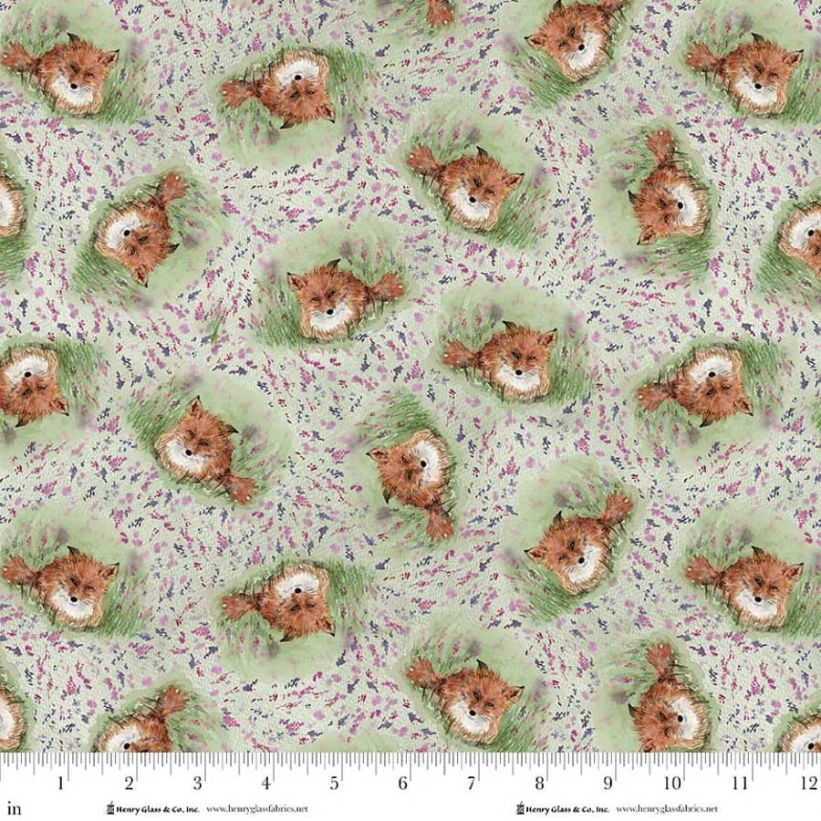 Valley View - Fox & Meadow, Matcha - Q-2254-64