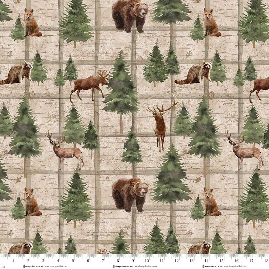Majestic Mountainside - Scenic Plaid, Brown - 2311-46