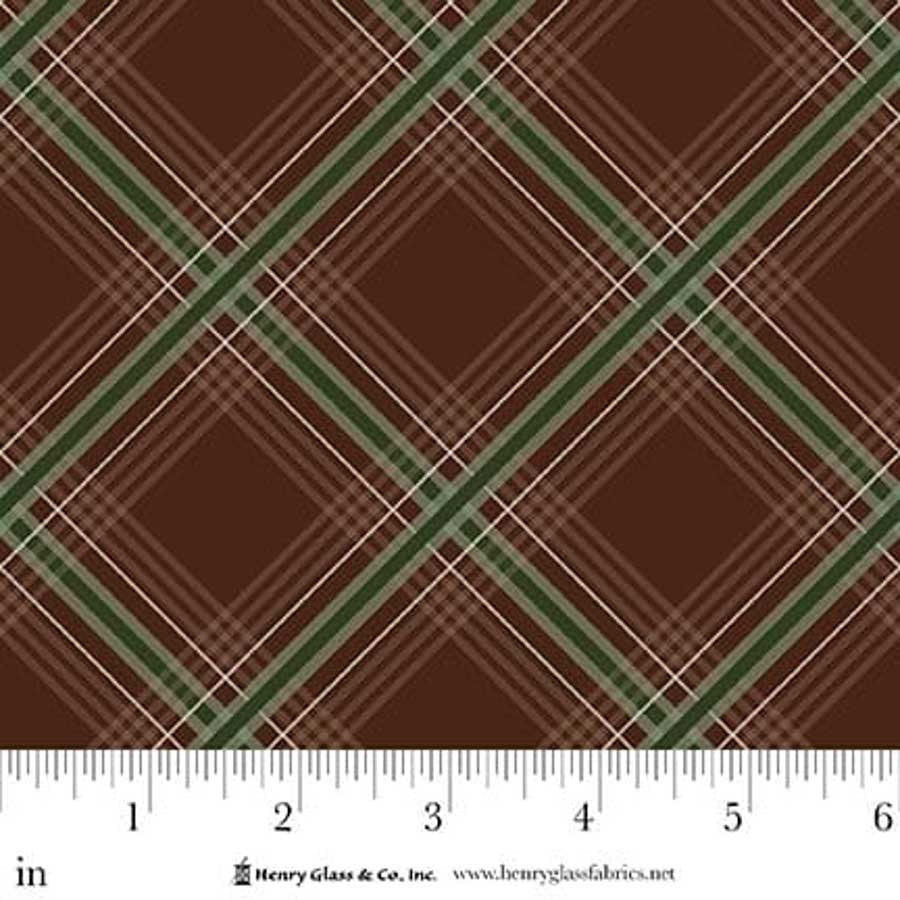 Majestic Mountainside - Bias Plaid, Brown - 2312-36