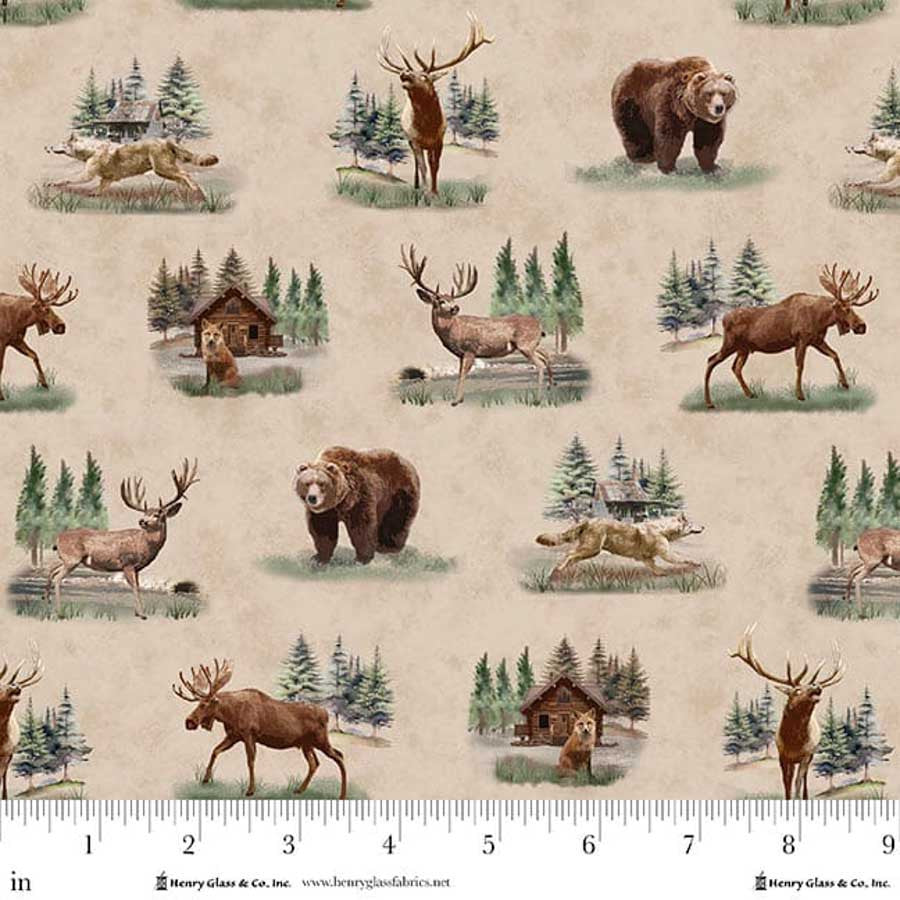 Majestic Mountainside - Small Scenic, Cream - 2314-44