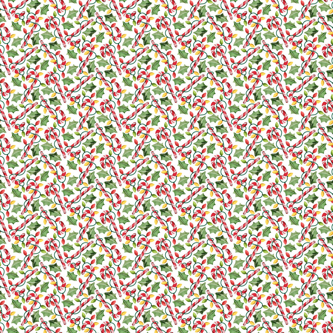 Happy Alcoholidays - Festive Cane Delight, White - 24573-WHT