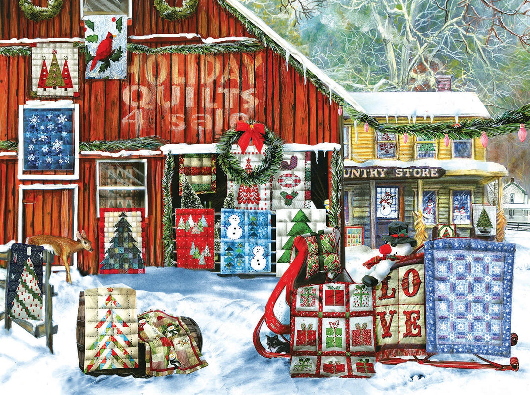 Holiday Quilts - 1000 Piece - Jigsaw Puzzle