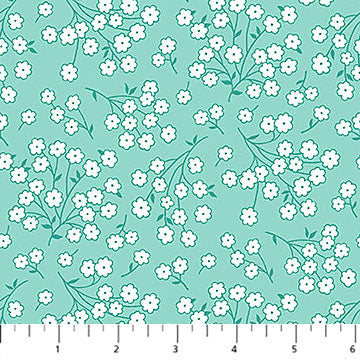 Quilting in Bloom - Baby's Breath, Turquoise - 28838-64