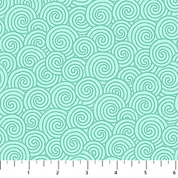 Quilting in Bloom - Scroll Blender, Lt Turquoise - 28840-62