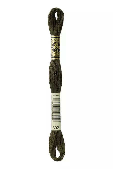 DMC 6 Strand Embroidery Floss - 3021 Ink