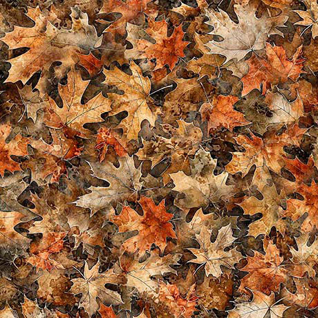 Earthly Delights - Maple Leaves, Brown - 31291-A