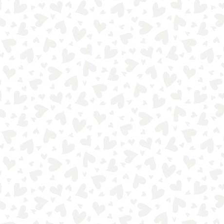 Quilting Illusions - Hearts, White - 31432-Z