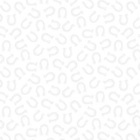 Quilting Illusions - Horseshoes, White - 31433-Z