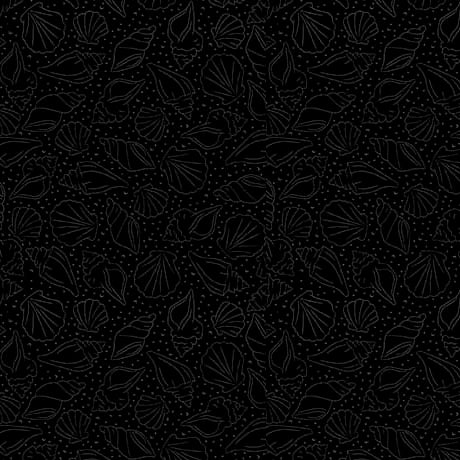 Quilting Illusions - Shells, Black - 31439-J