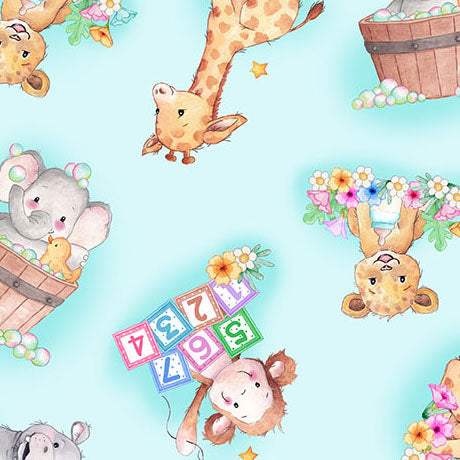 Little Ones - Baby Animals Toss, Lt. Blue - 31722-B