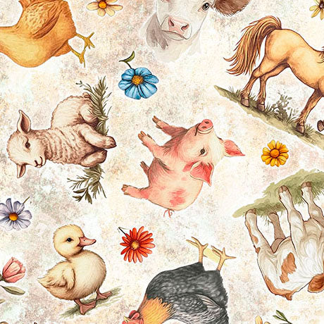 Lil Farmers - Farm Animal Toss, Oatmeal - 31906-E