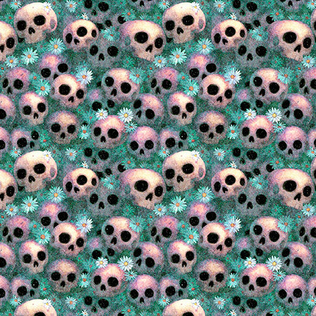 Witchypoo - Skulls, Teal - 31940-Q