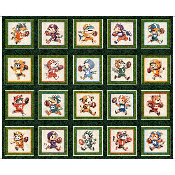Panel 543 - Gridiron Animal Blocks - Forest