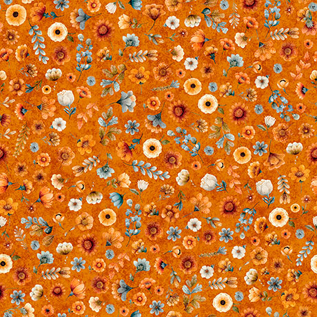 Harvest Hollow - Ditzy Floral, Pumpkin - 31988-O