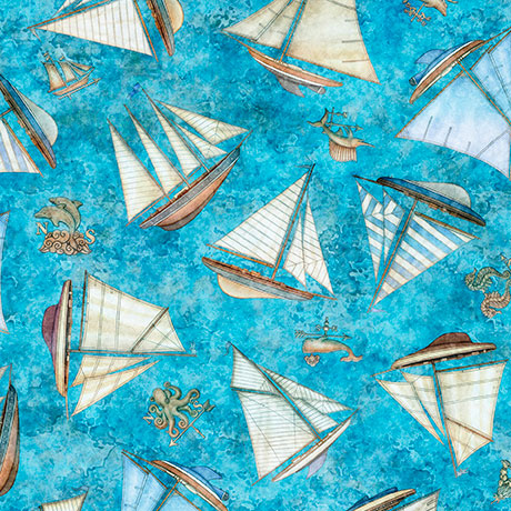 Nauticus - Ships Toss, Blue - 32055-B