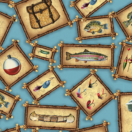 The Lure of Fishing - Fishing Patches, Blue - 32125-B