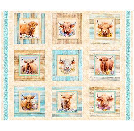 Panel 606 - Highland Cow Picture Patches