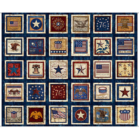 Panel 593 - Americana Patches
