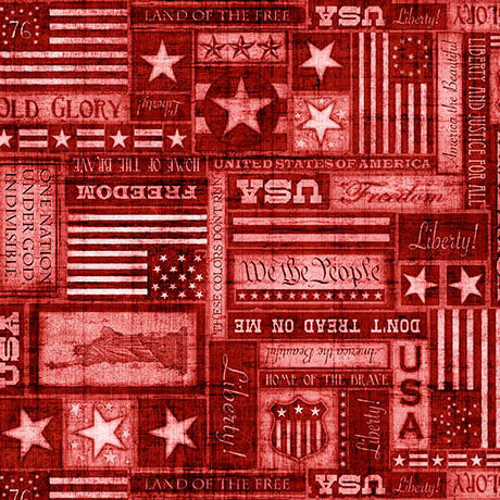 American Heritage - Americana Text, Red - 32298-R