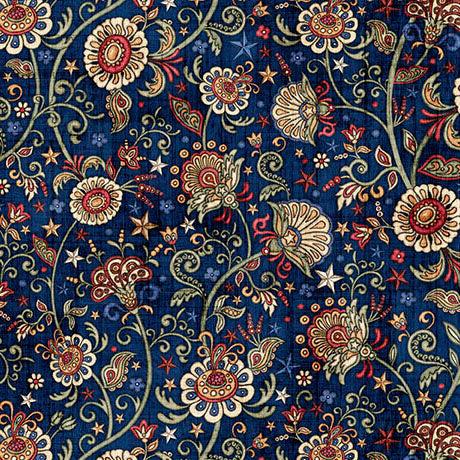American Heritage - Floral, Navy - 32301-N