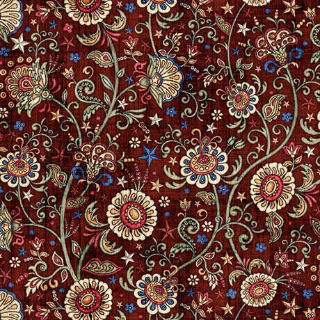 American Heritage - Floral, Brick - 32301-R
